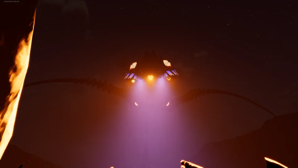 A close encounter with an Eldepod at night.